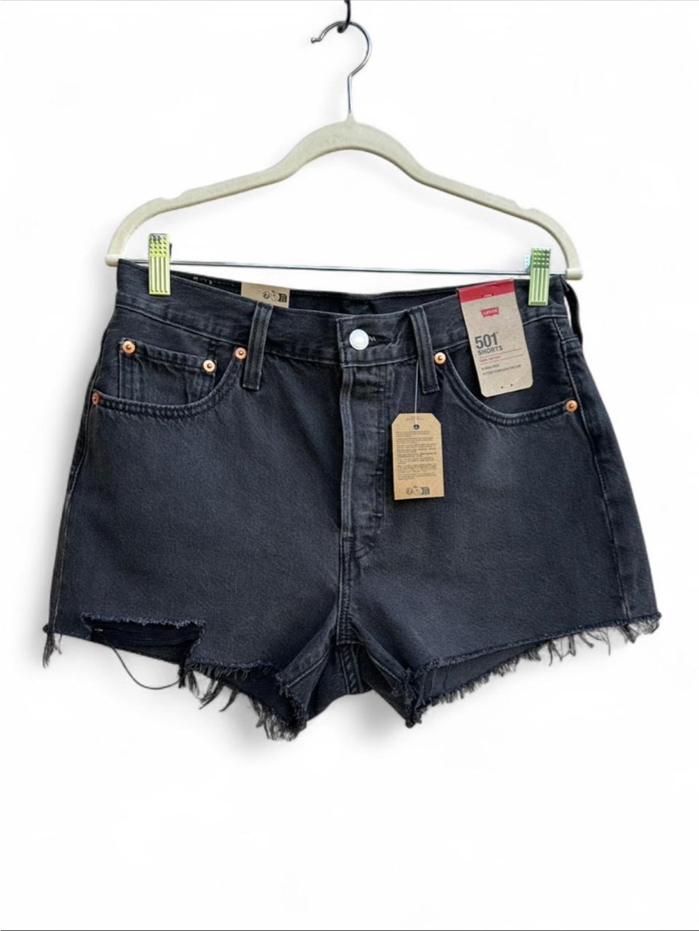 Levi's 501 black denim shorts size 29
Brand new with tags